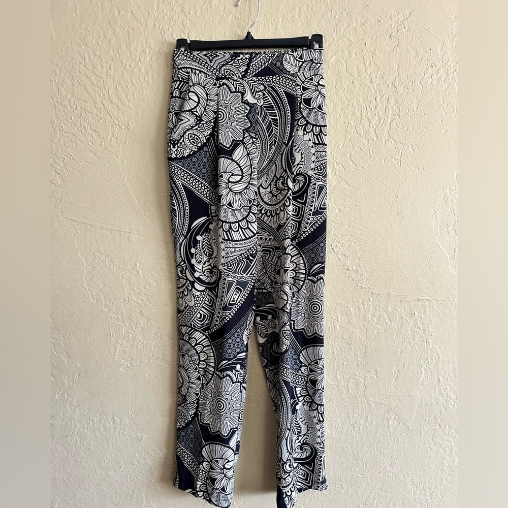 Kaos Monochrome Patterned Pants - image 1
